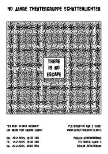 Plakat "There is no Escape" - Klick auf das Bild zum Vergrößern